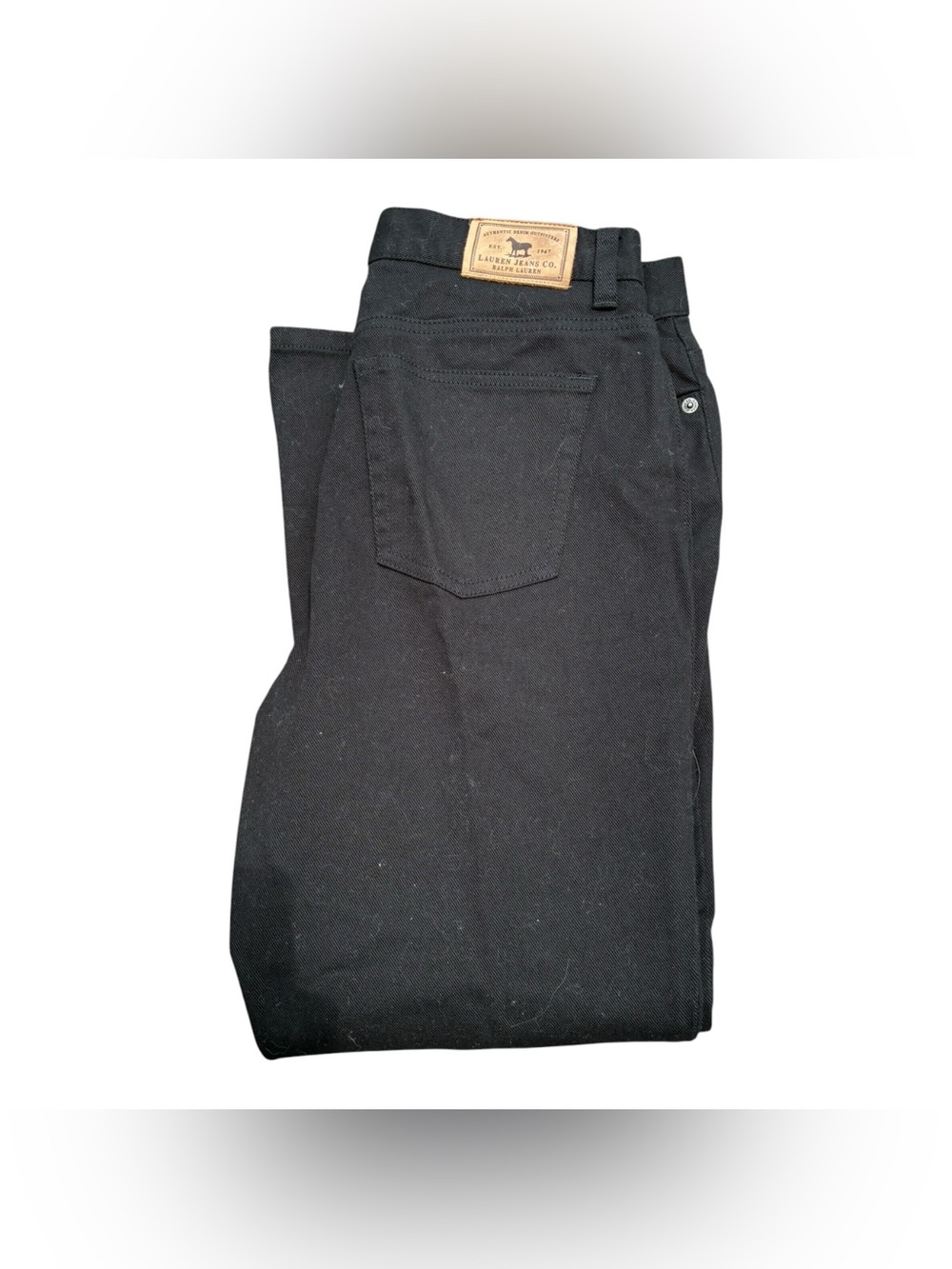 Polo by Ralph Lauren Black Straight-Leg Women's Jeans - Picture 4 of 10